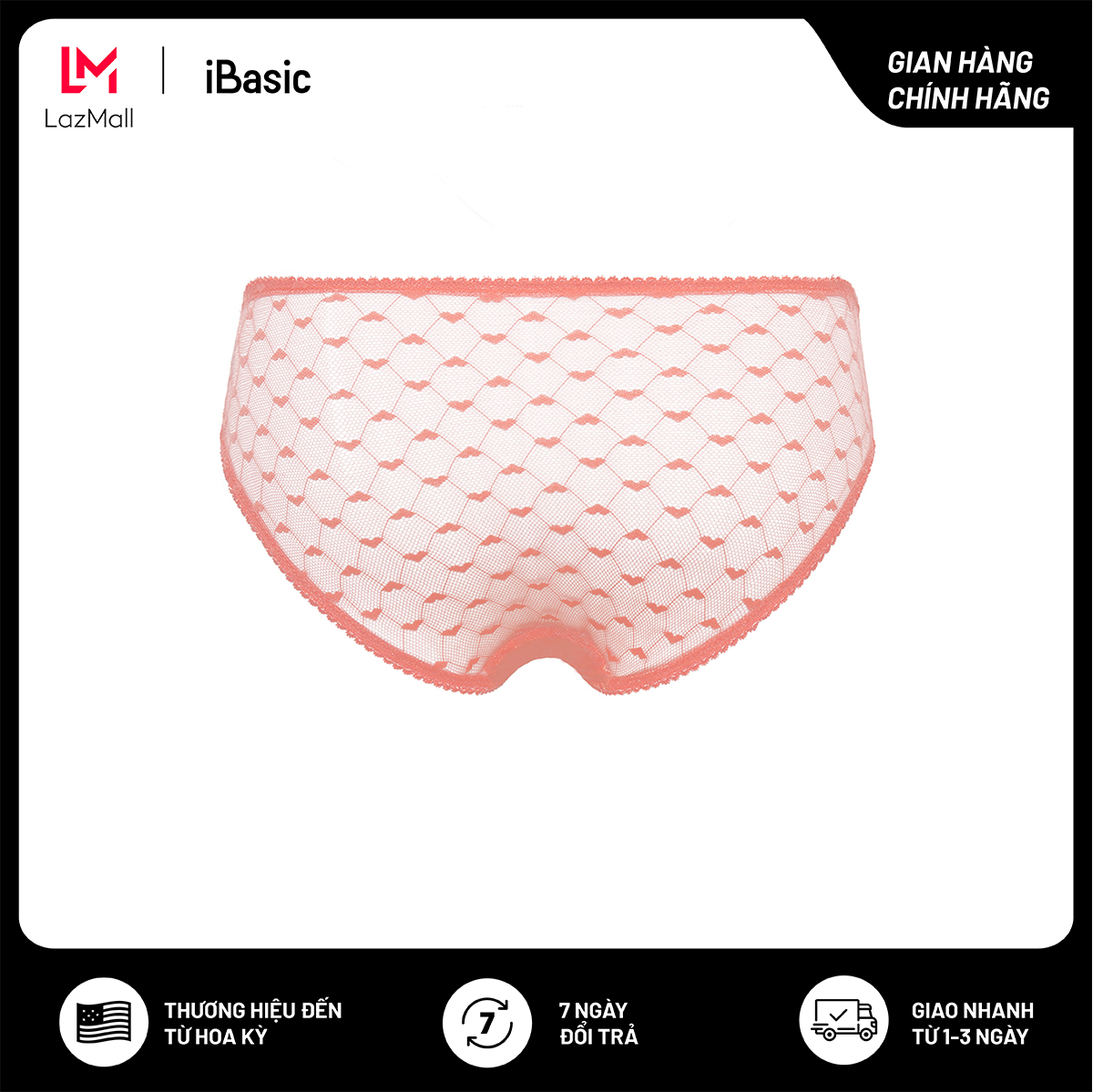 Quần lót nữ bikini ren lưới iBasic PANW103