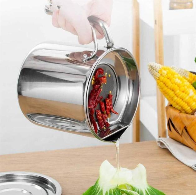 Euro quality - bình đựng dầu thép không gỉ 304 1.6l