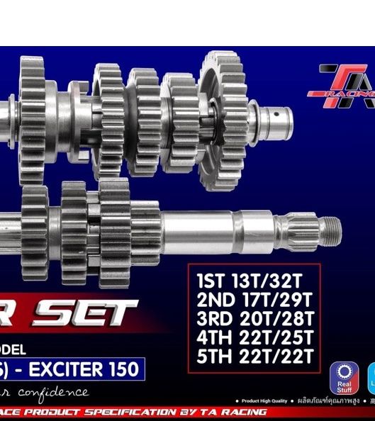 BỘ  5 số ĐỘ  EXCITER 135 & 150  TA RACING