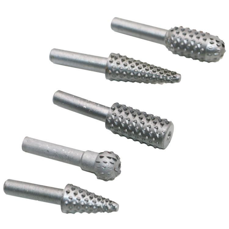 Bộ 5 đầu mũi phay mài khắc làm lũa gỗ đa năng - Mủi doa mài lũa mini cán 6mm