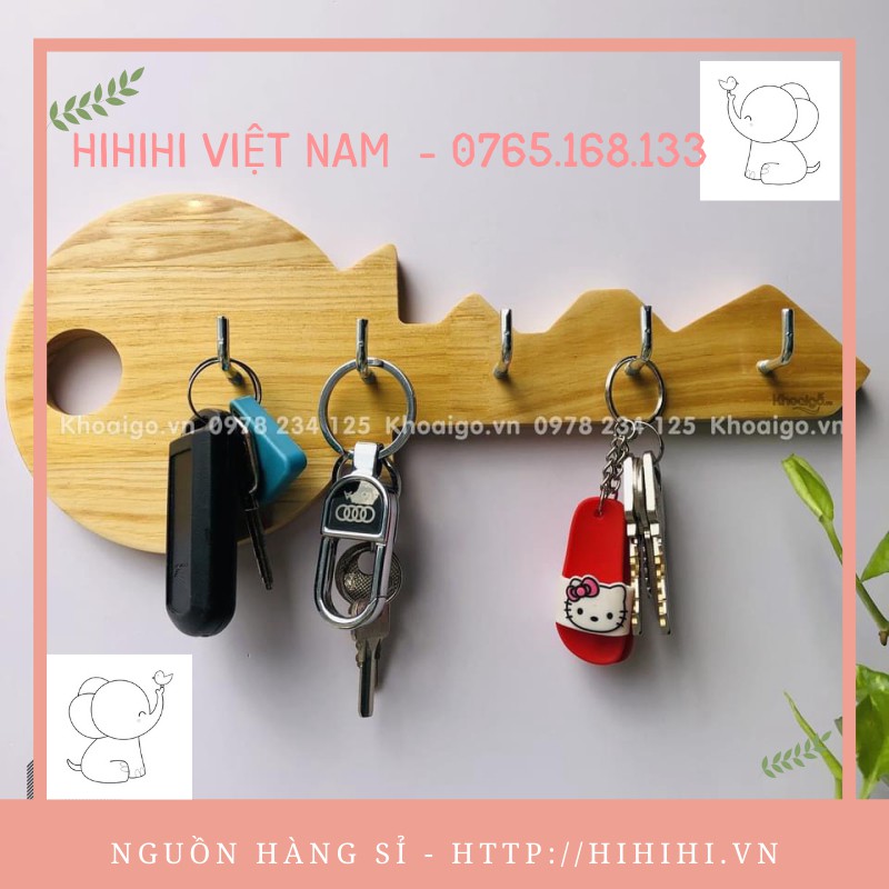 Móc Treo Gỗ Hình Lưỡi Lam - Kích Thước 30 - 12cm