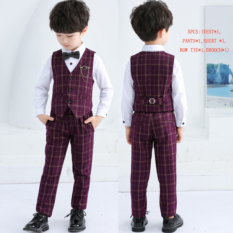 Bộ đồ vest thời trang lịch lãm cho bé trai 3-12 tuổi