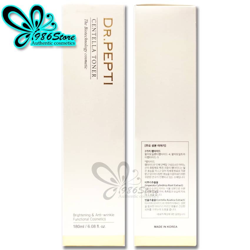 Nước Hoa Hồng Dr.Pepti Centella Toner 180ml Hàn Quốc