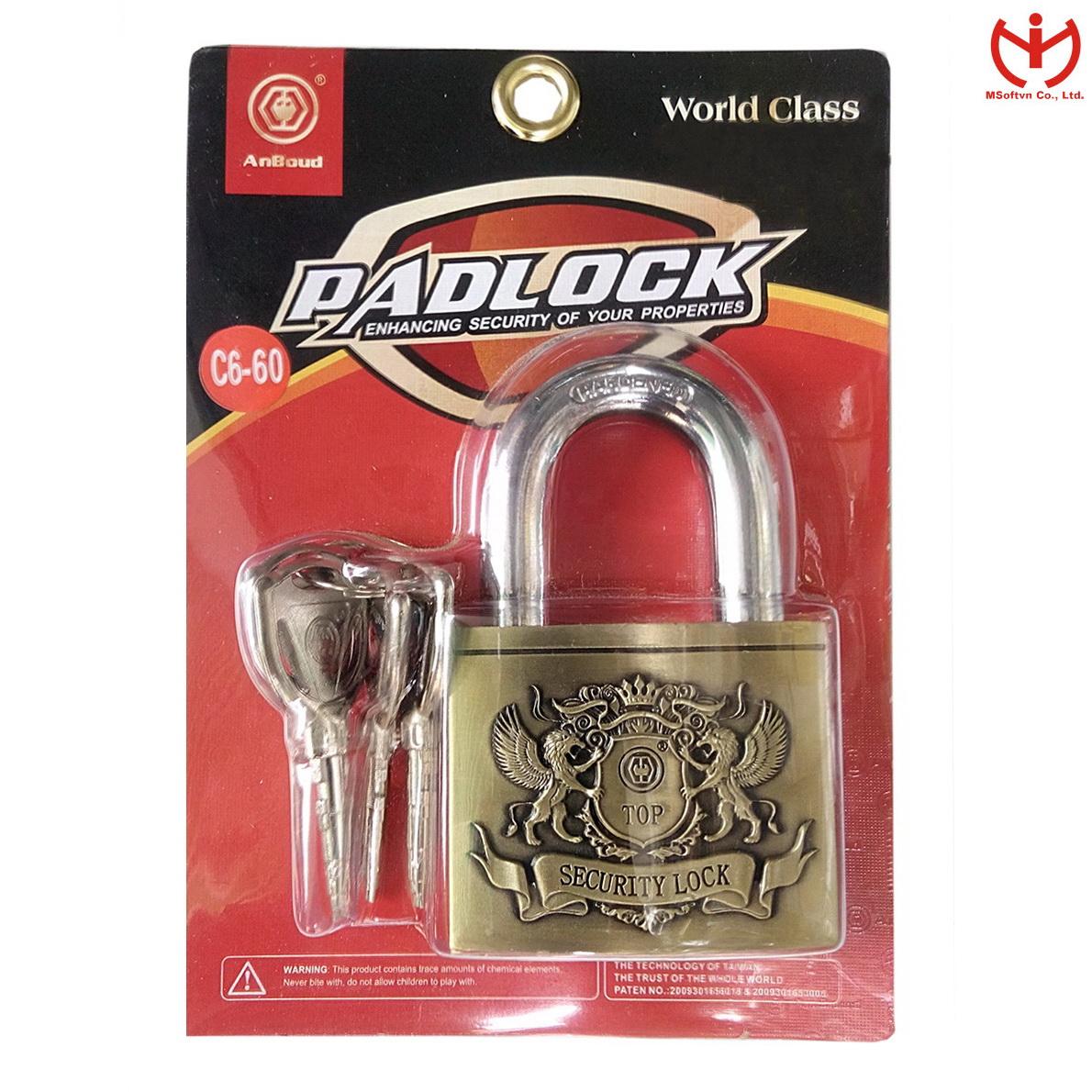 Ổ Khoá cửa 70mm Padlock cao cấp( C6-70)