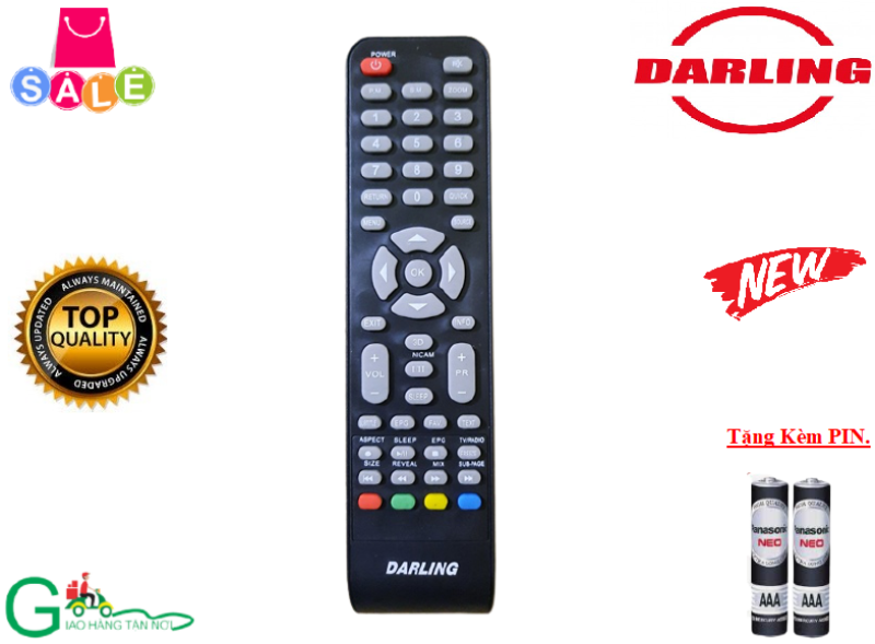 Bảng giá Remote Điều khiển từ xa tivi Darling dùng cho các dòng LED/LCD/Smart TV- Hàng chính hãng,mới 100%- Tặng kèm Pin
