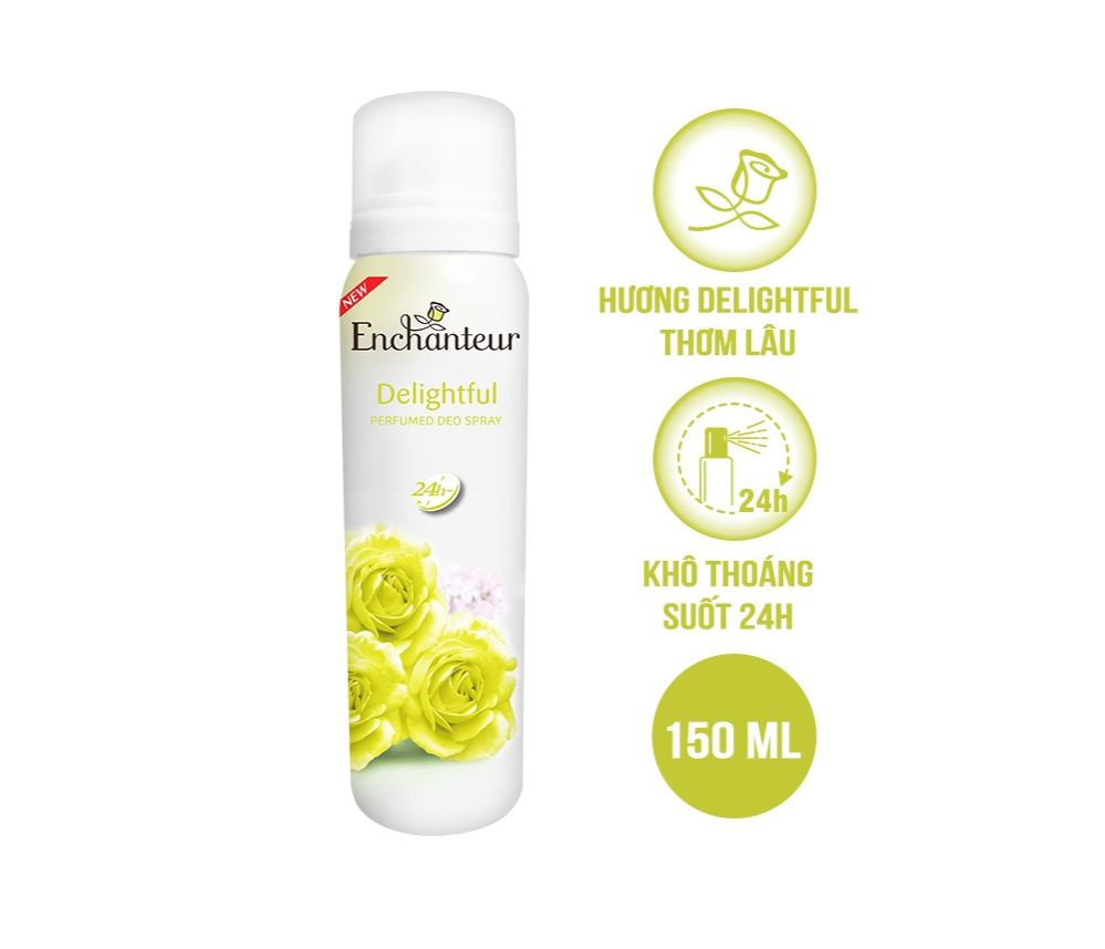 Xịt khử mùi Enchanteur Charming/Delightful/Romantic/Magic 150ml