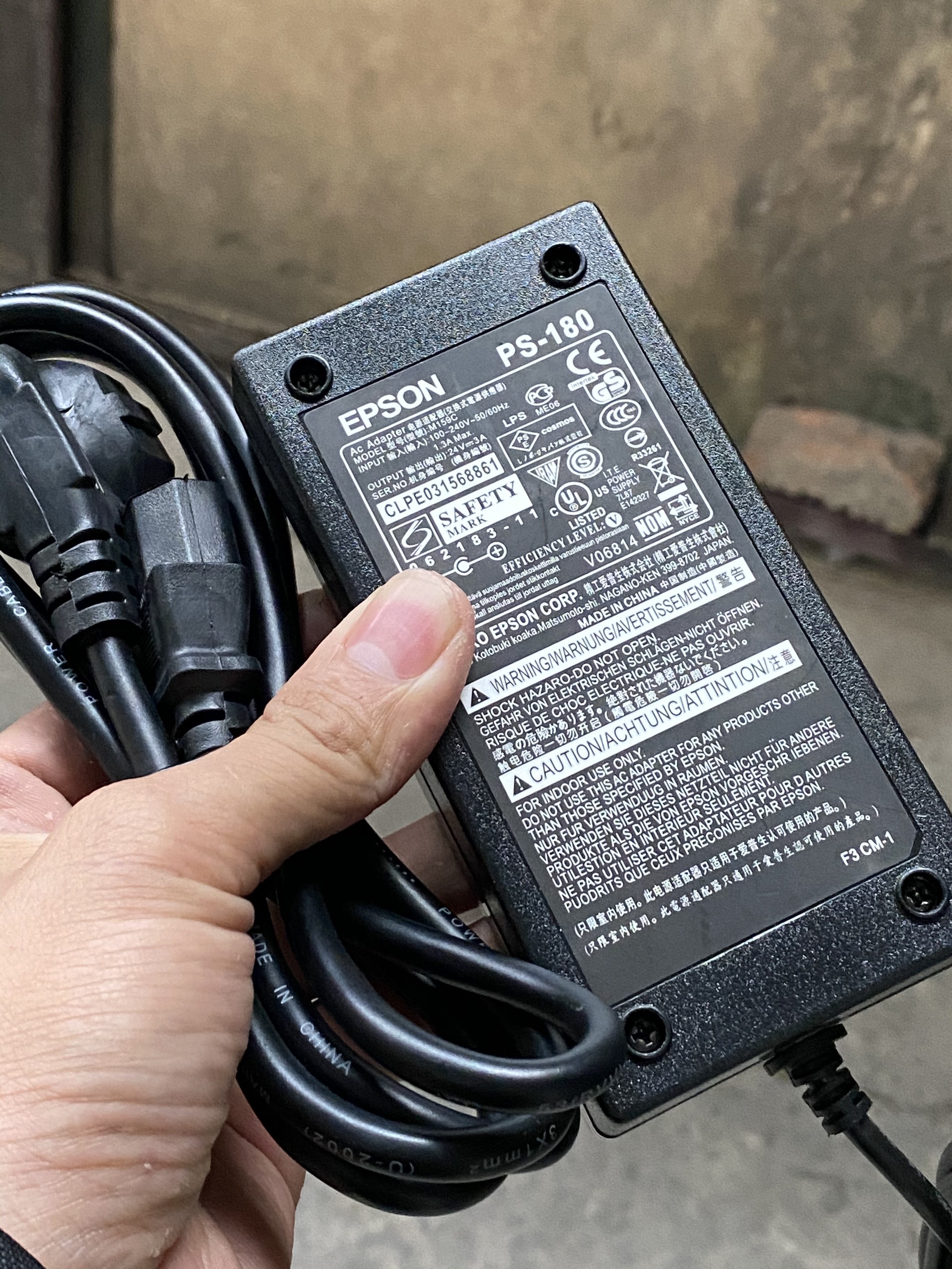 Adapter nguồn 24V 3A zin bóc máy