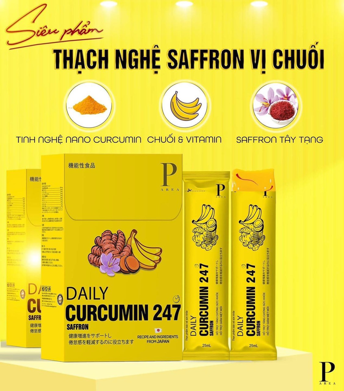 THẠCH NGHỆ SAFFRON VỊ CHUỐI