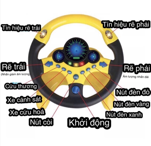 Vô lăng tập lái xe hơi cho bé