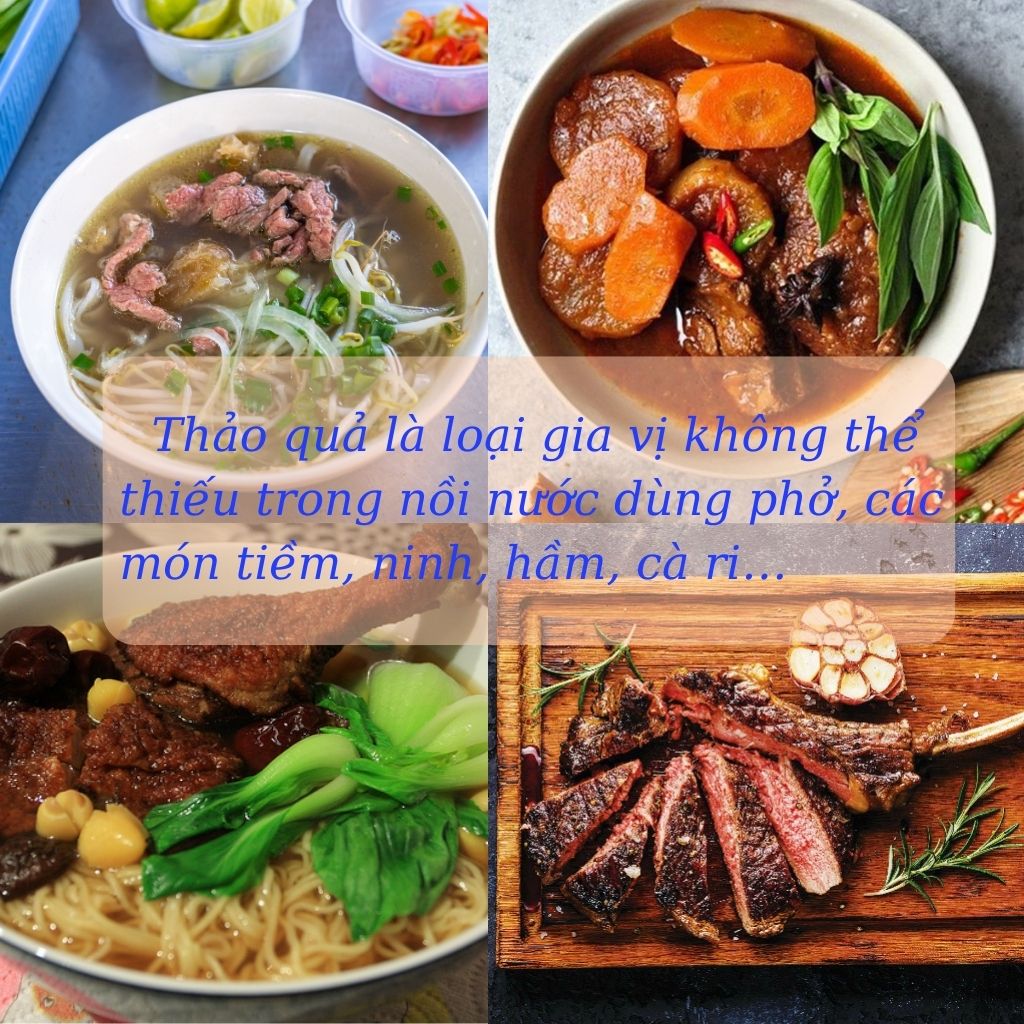 Thảo quả khô gia vị thảo mộc