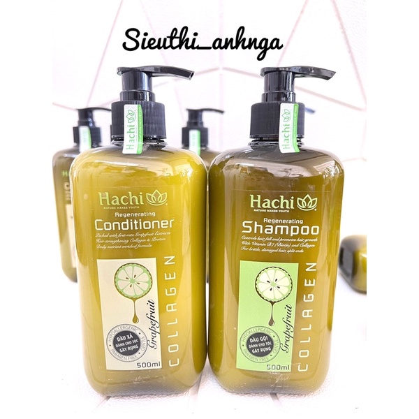 CẶP DẦU GỘI-XẢ HACHI 500ml