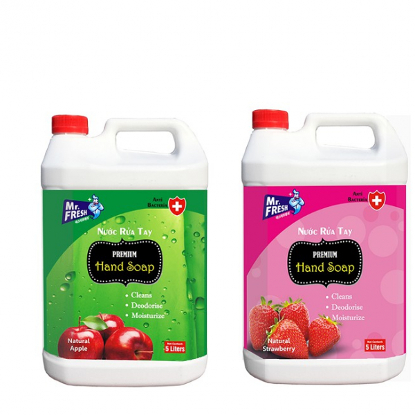 [HCM]Nước rửa tay Mr.Fresh 5L ( hương táo  dâu  quế )