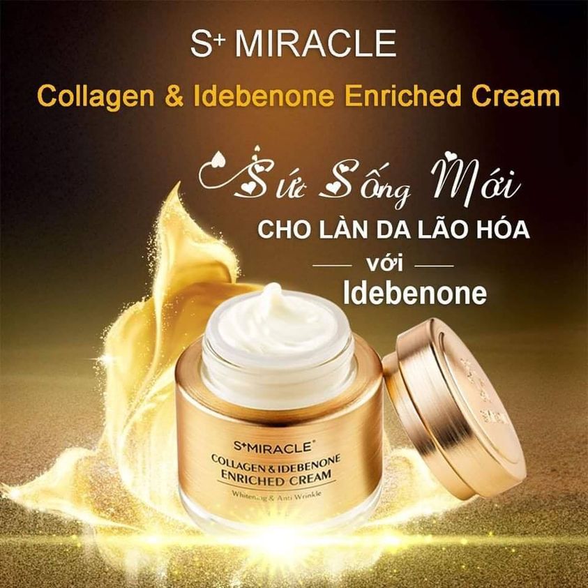 [HCM]Kem Dưỡng Trắng Da Collagen & Idebenone S+Miracle (80 ml)