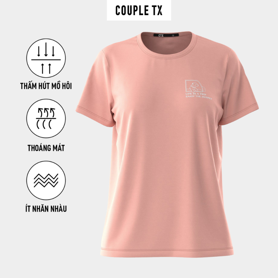Áo Thun Nữ Couple TX IN Logo Cool Regular Fit WTS 2373