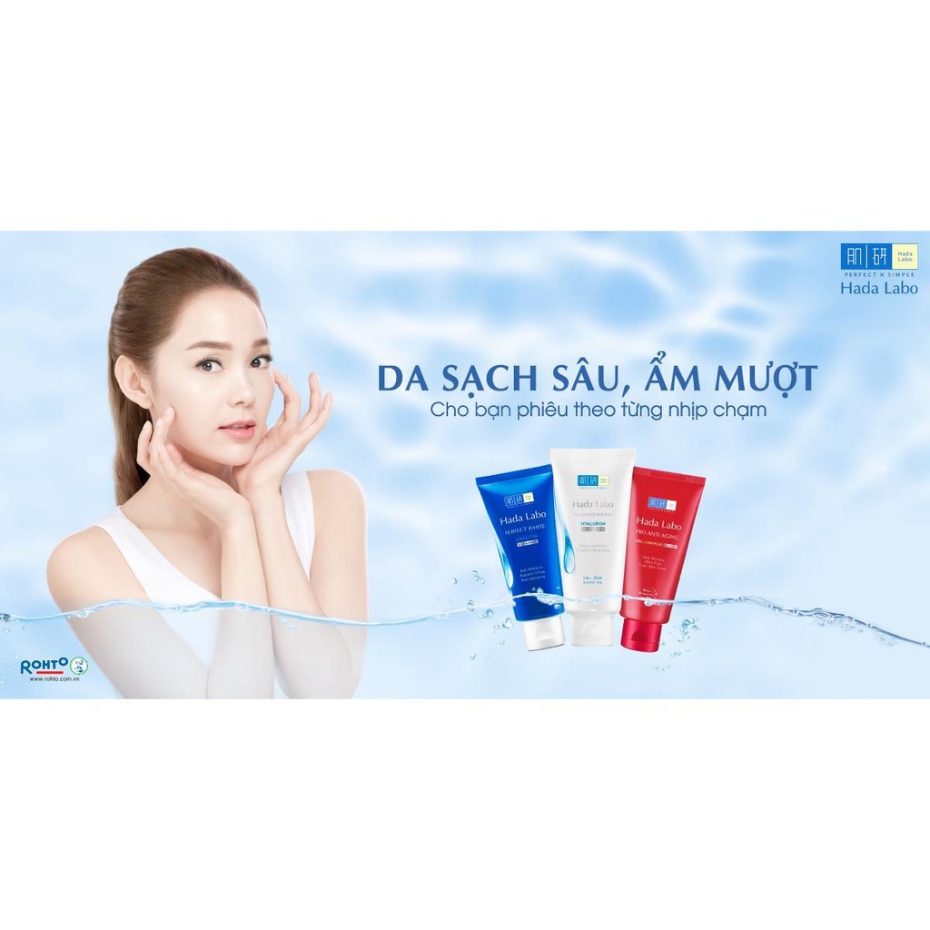 ( Mini ) Sữa rửa mặt Hada Labo dưỡng ẩm mềm mượt
