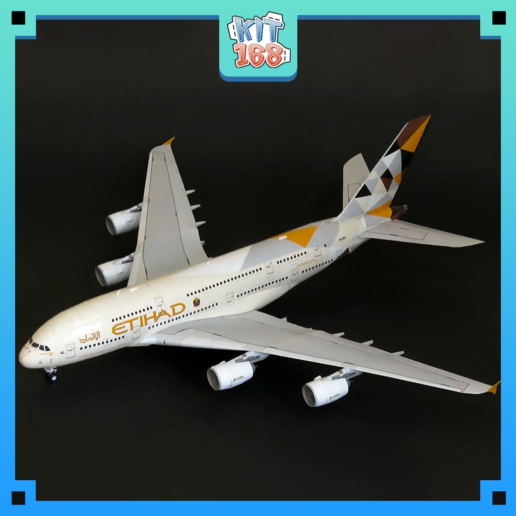 Mô hình giấy máy bay etihad airbus a380