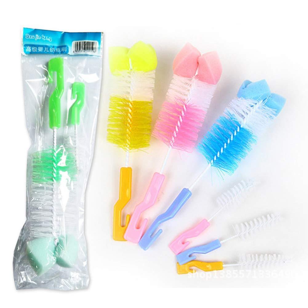 BỘ 2 CÂY RỬA BÌNH SỮA VÀ NÚM TY CHO BÉ