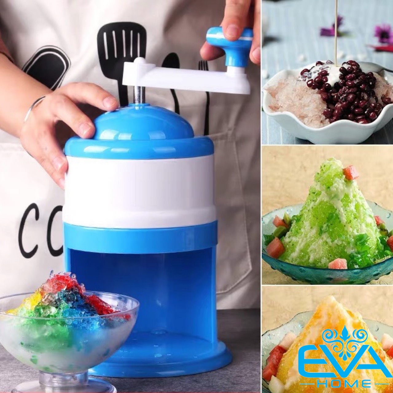 Máy bào đá xay đá tuyết quay bằng tay thông minh tiện lợi m3498