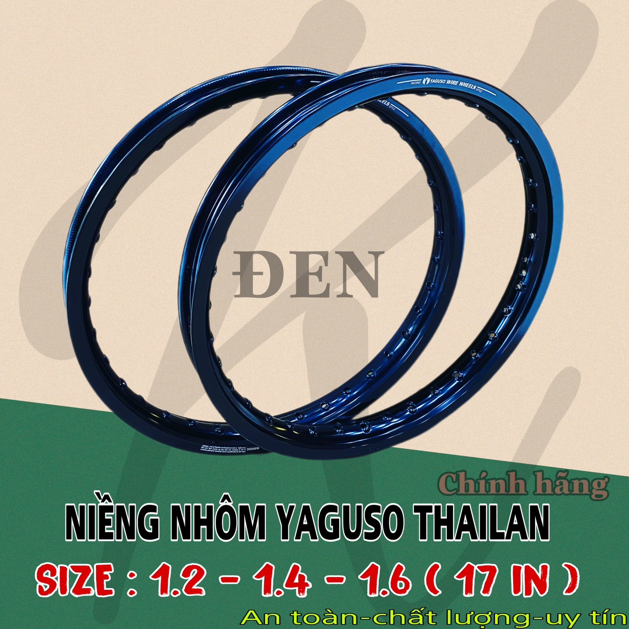 Niềng YAGUSO 1.2 - 1.4 - 1.6 chính hãng