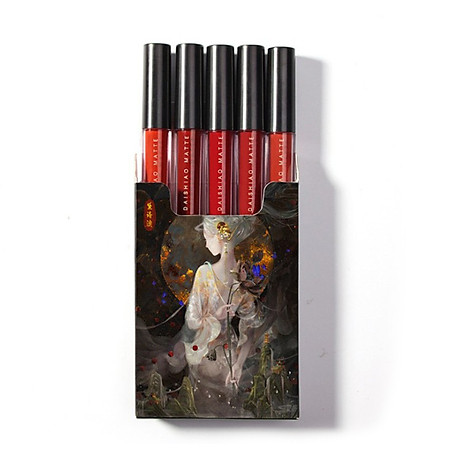 Set Son 5 Cây Muge Leen Cô Gái Meyoco Retro Matte Liquid