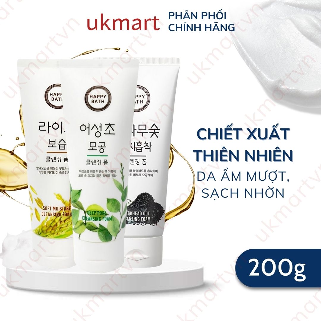 Sữa Rửa Mặt Happy Bath Mild Cleansing Foam 200ml