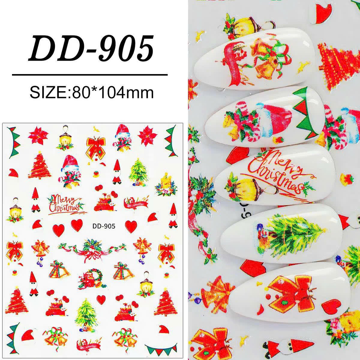 Sticker noel dán móng tay nail mẫu mới