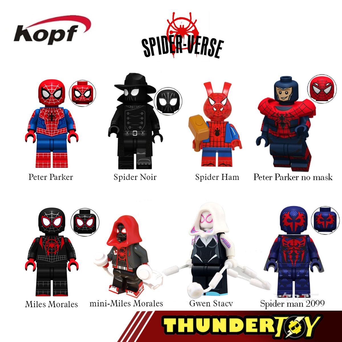 [HCM]Đồ chơi lắp ráp Mini Figure nhân vật anh hùng trong Spider verse