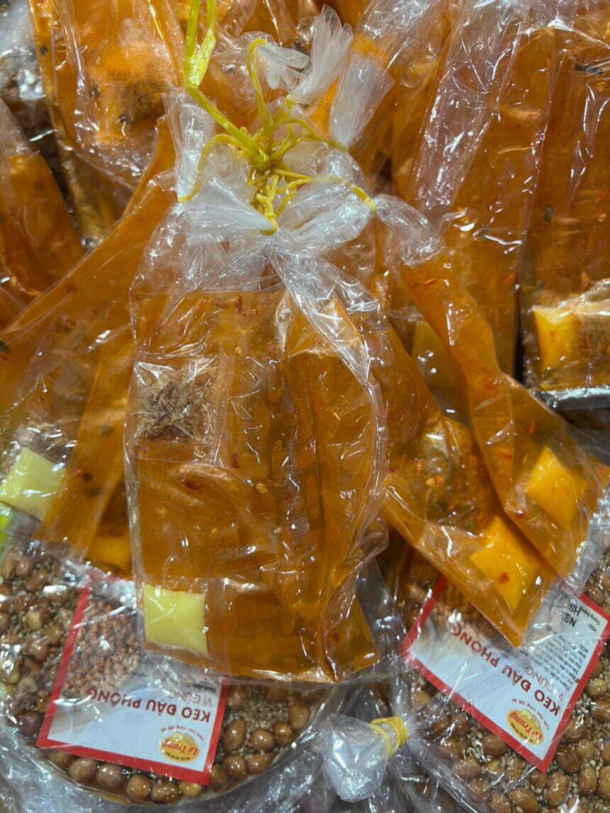 1 Xâu (13 bịch) Bánh Tráng Dẻo Tôm Bơ Hành Phi Tây Ninh