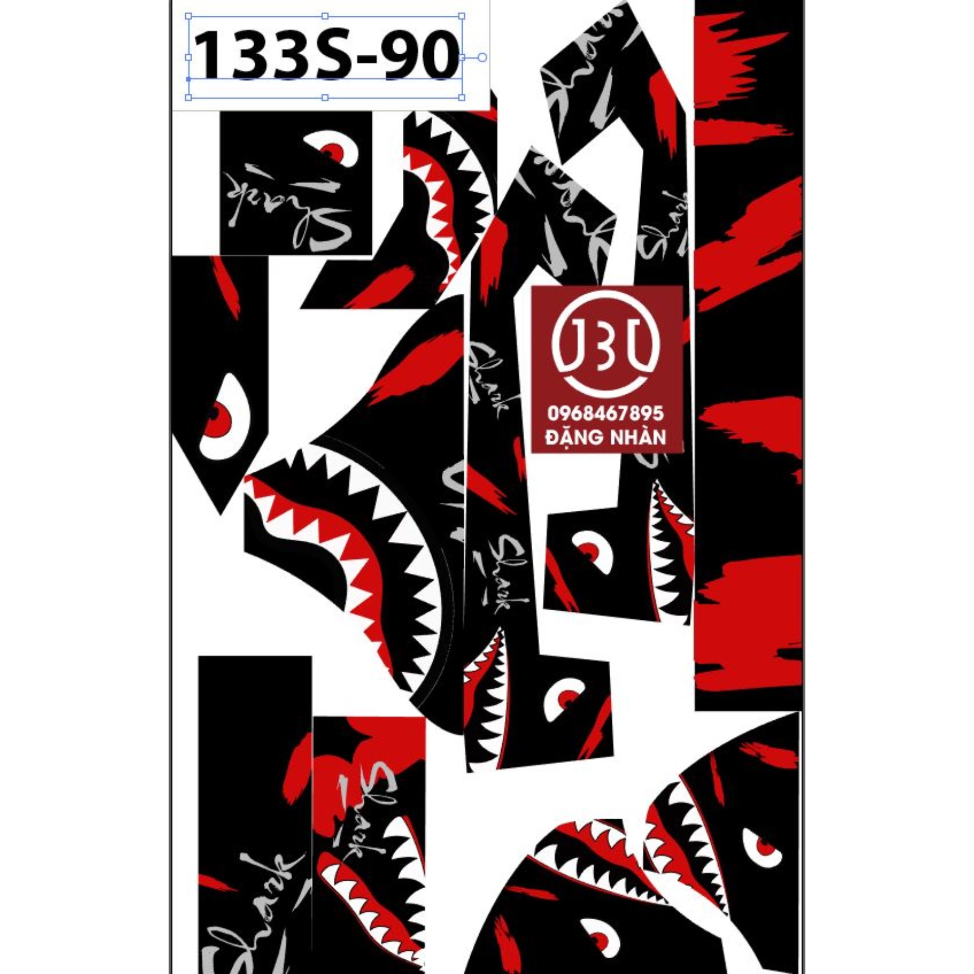 Tem trùm xe điện 133s mã  90