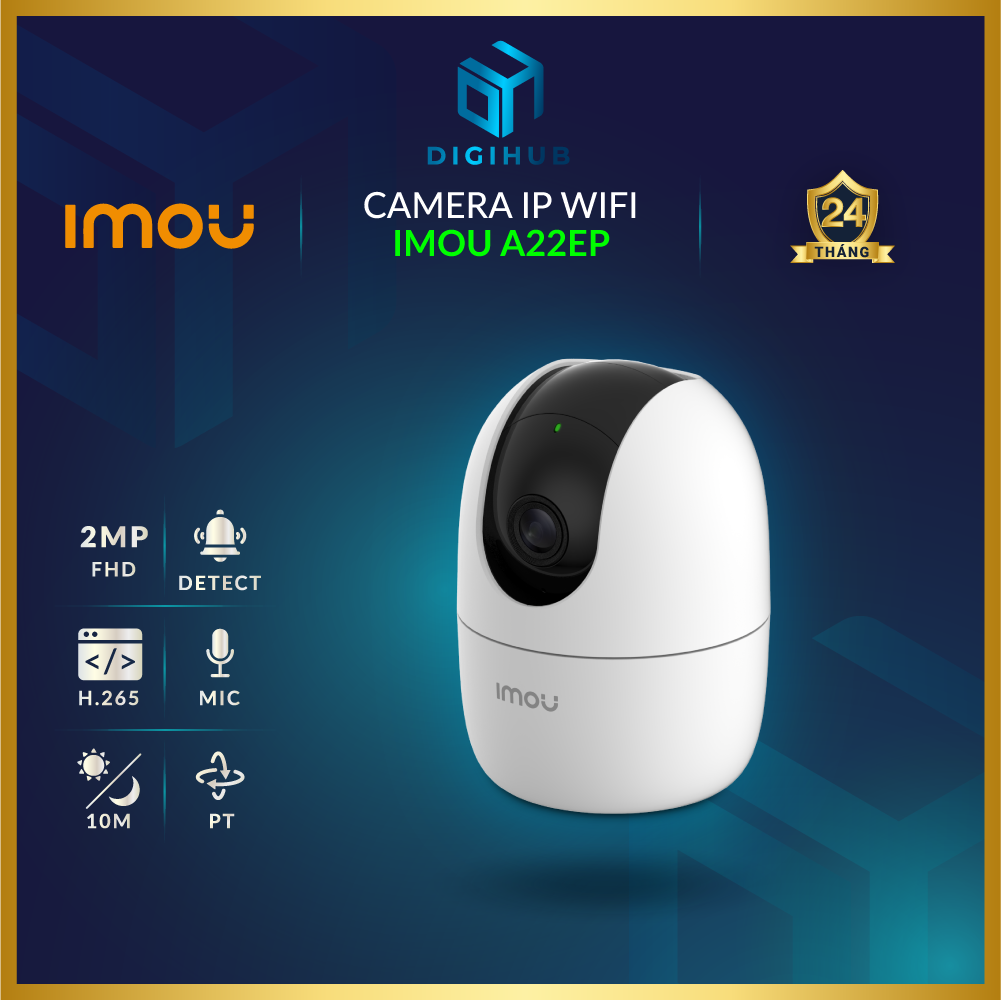 Camera IP WiFi 2MP IMOU A22EP (Chính Hãng ▪ Giám Sát AI ▪ IP67)