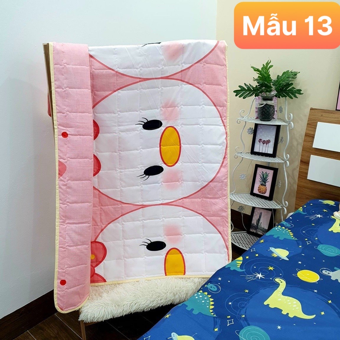 Chăn hè cho bé size 1mx1m5, chăn hè chần bông cho bé đi học