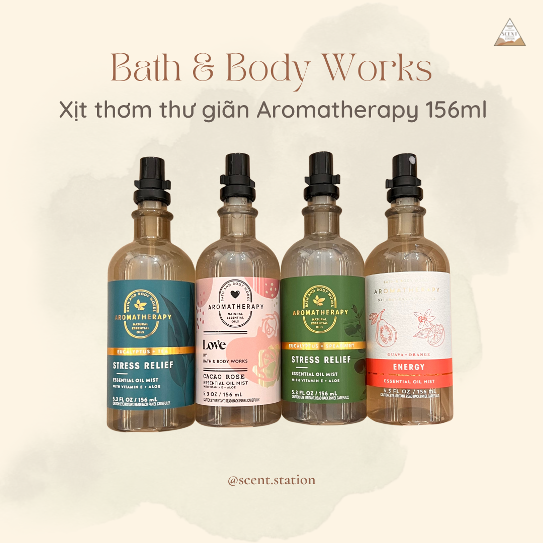 [Scent Station] Xịt thơm thư giãn Aromatherapy – Bath & Body Works 156ml