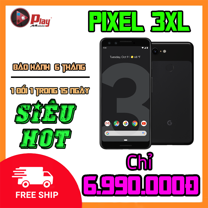 Điện thoại Google Pixel 3XL / Siêu Camera || Siêu Chip || Siêu Phần mềm || tại Playmobile