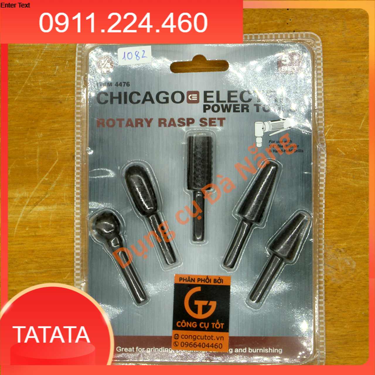 Bộ 5 mũi phay mài cắt gỗ đa năng trục 6mm vỉ nhựa