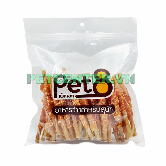 Snack Thức Ăn Thưởng Gà Sấy PET8 Cho Thú Cưng