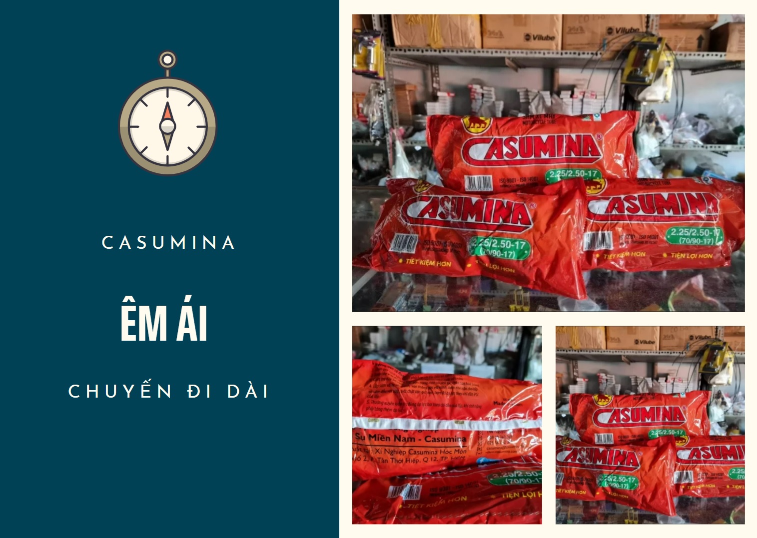 Ruột (xăm) Casumina 2.25/ 2.50-17