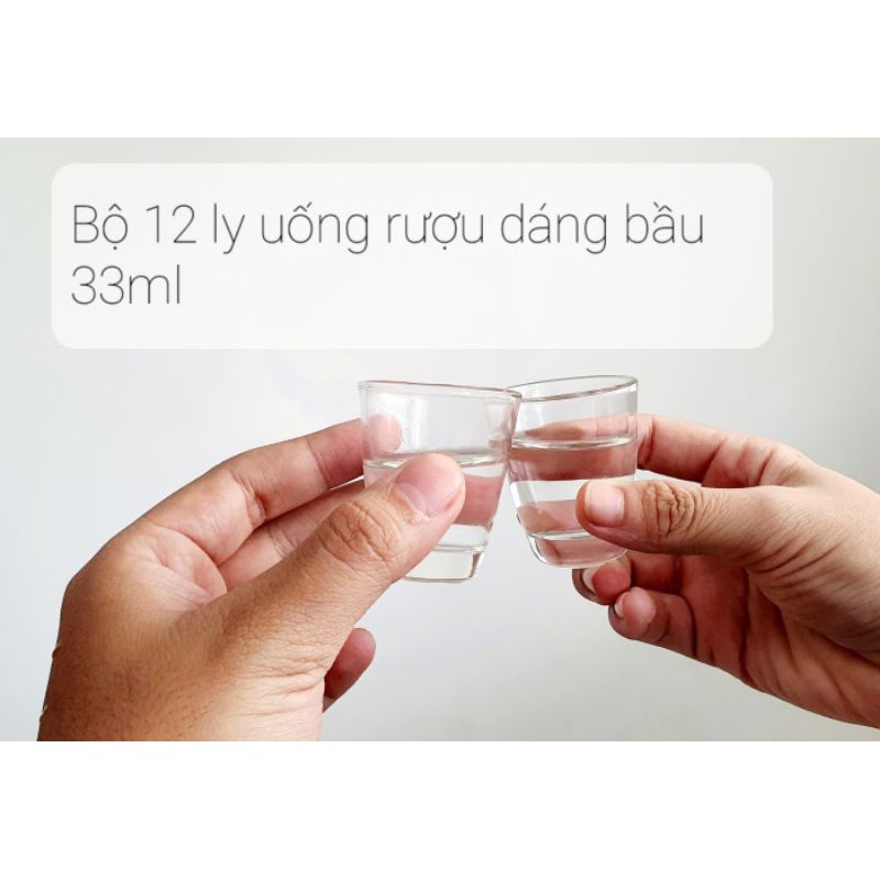 Bộ 12 ly uống rượu
