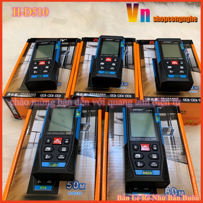 Thước đo khoảng cách bằng tia laser sndway h-d510