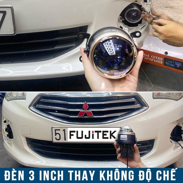 Bi gầm Led Mitsu Attrage Fujitek 3.0 inch