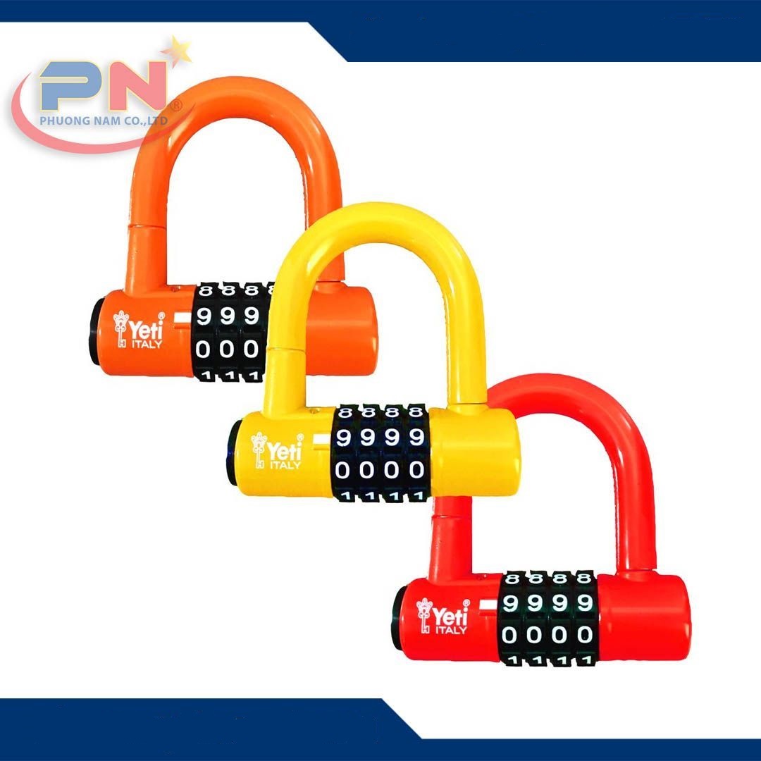 Khóa Xe Vòng Cung Tự Chỉnh Mã Số Cao Cấp Hàng Loại 1 YETI