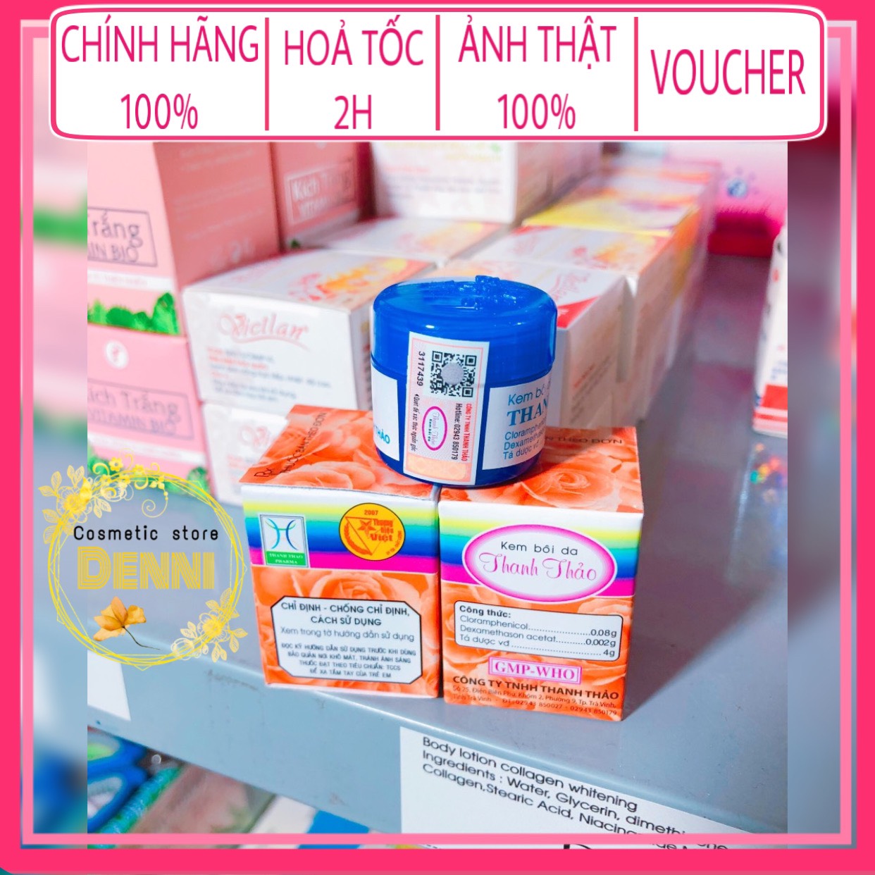 Hộp Kem Tẩy Nám Thanh Thảo Loại Xịn - Kem Thanh Thảo - mỹ phẩm Denni