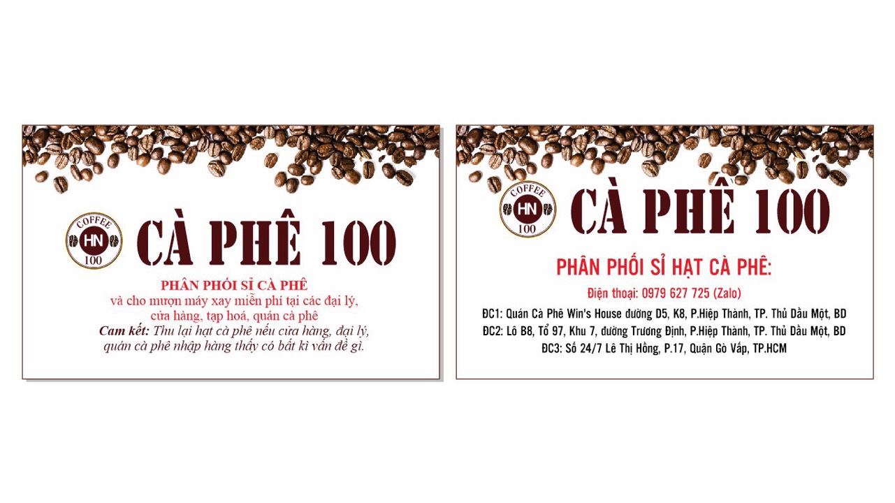 [HCM]Cà phê 100