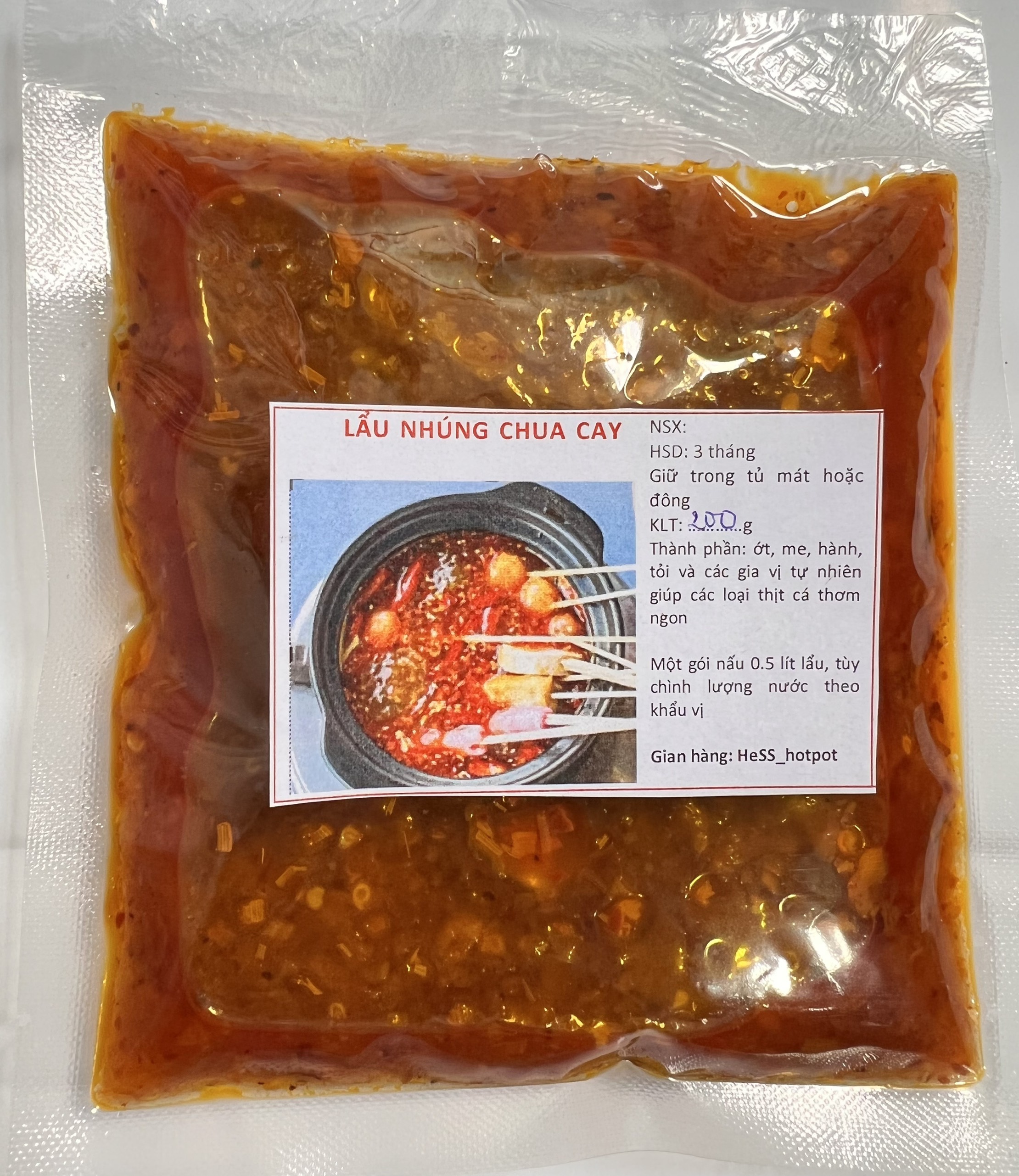 Sốt nấu Lẩu nhúng chua cay