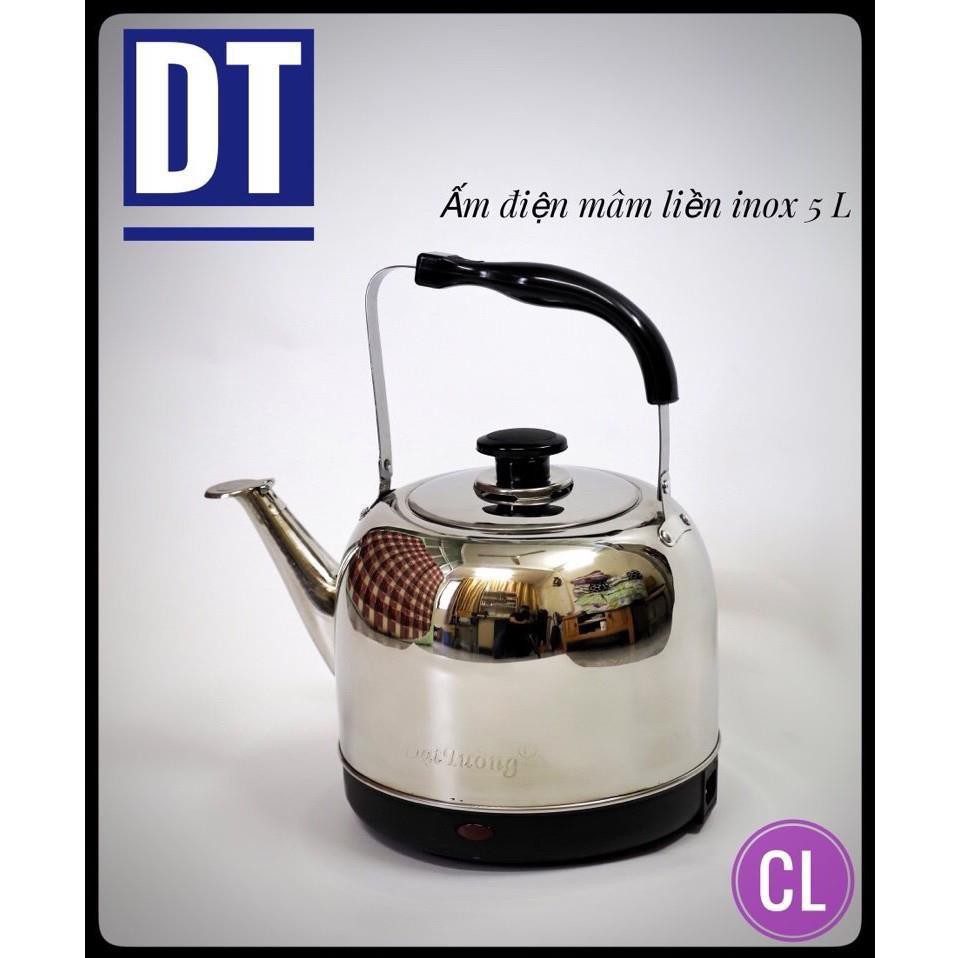 ẤM ĐIỆN ĐẠT TƯỜNG INOX MÂM LIỀN 4L - 5L