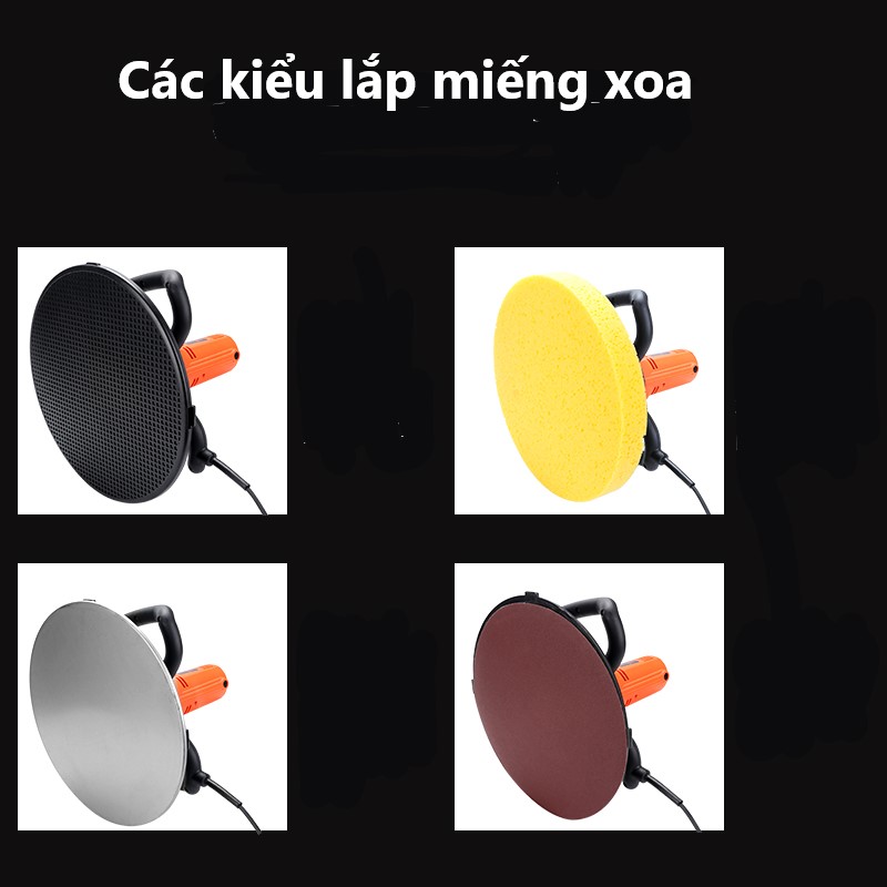 máy xoa vữa có đèn và cây đánh bột  xoa nền dể dàng