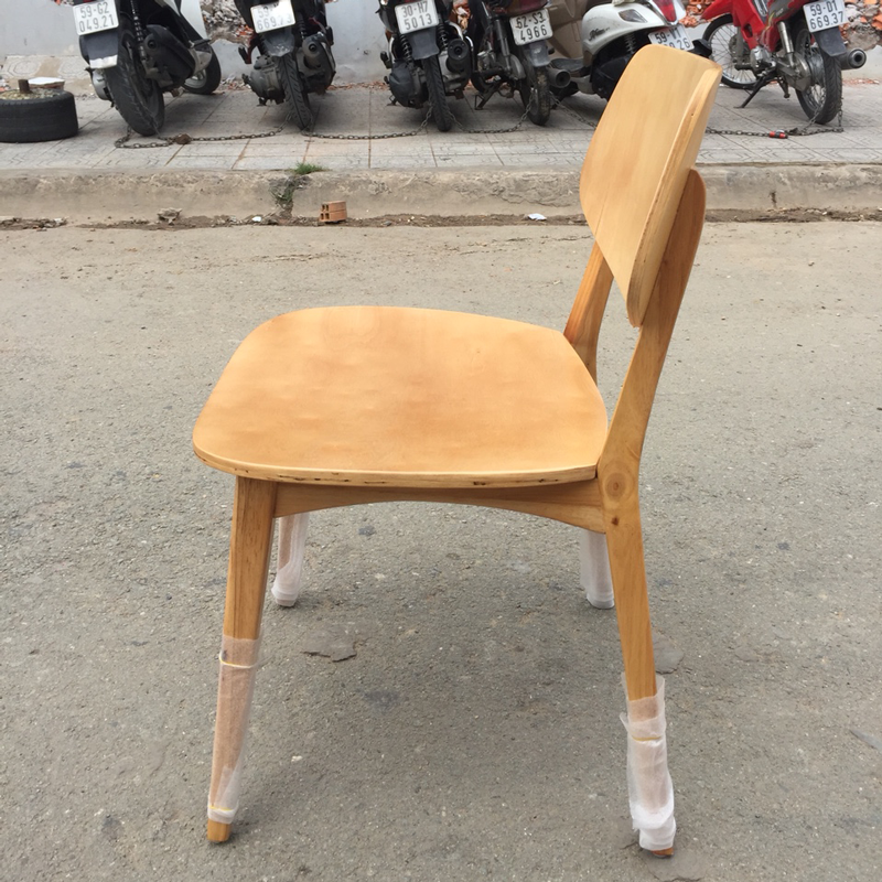 Ghế ăn Venus (Ghế PLC), ghế gỗ cao su