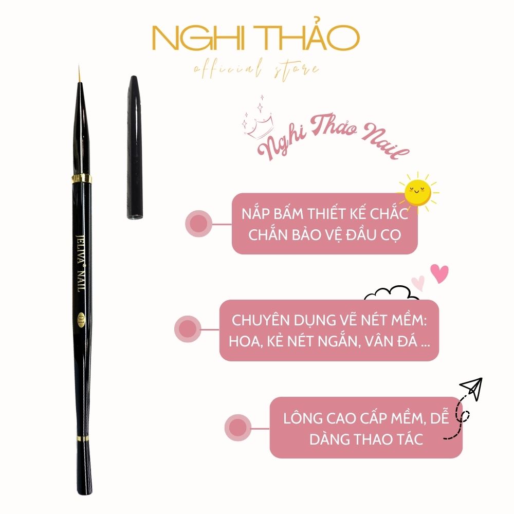 Cọ nét nail 9mm Jeliva 01