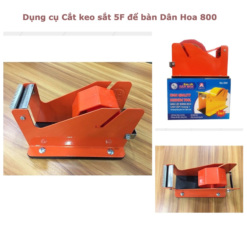 Cắt băng keo 5F để bàn DÂN HOA 800