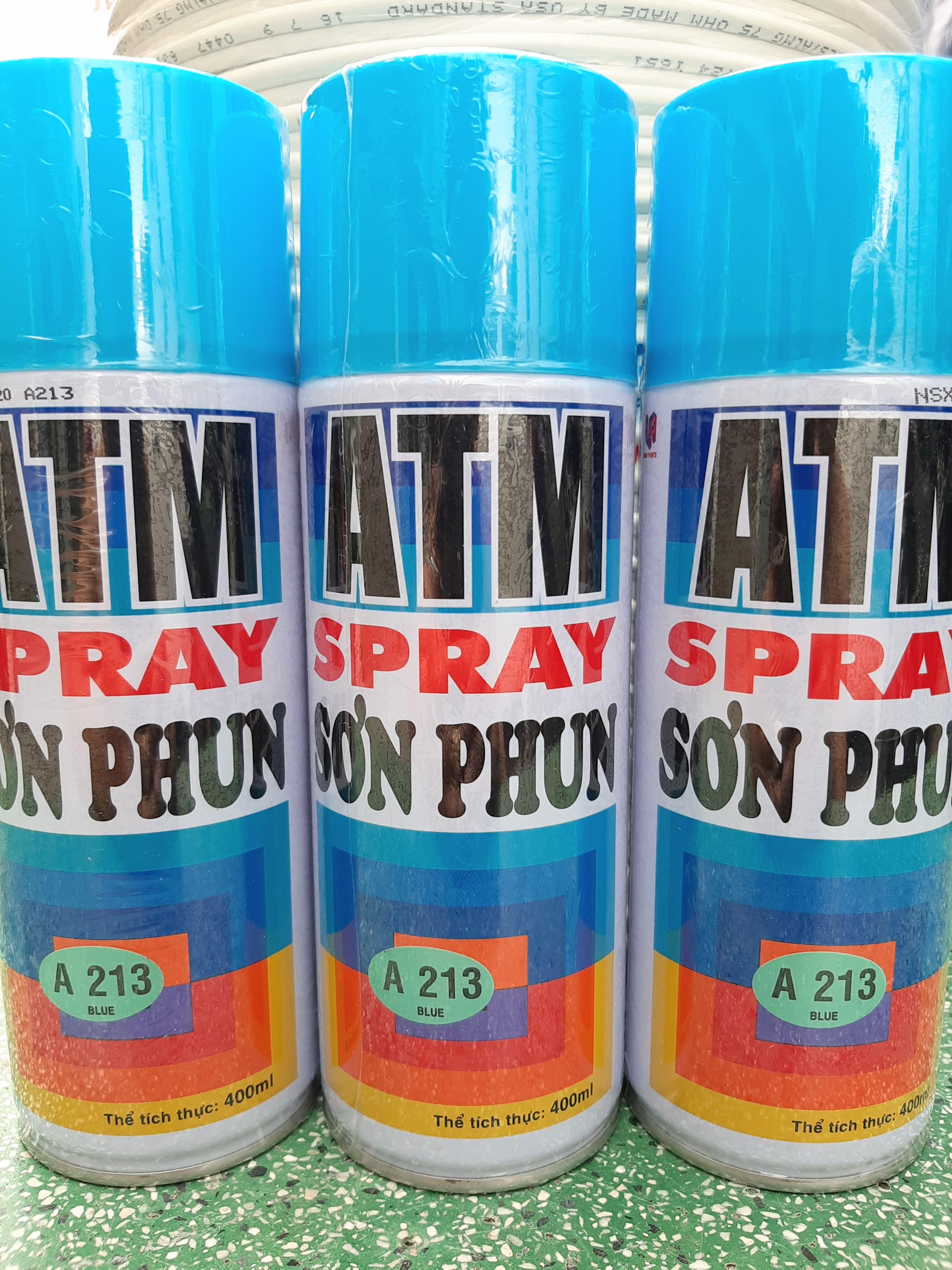 Sơn Xịt Xanh Da ATM A213 Chính hãng