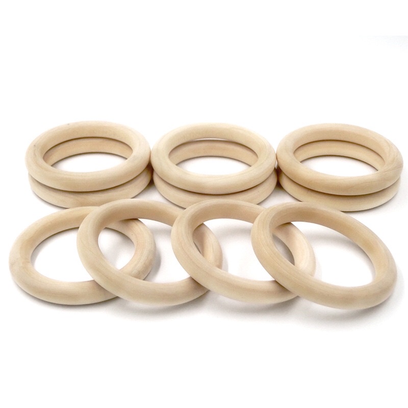 Vòng lục lạc gỗ handmade cho bé